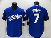 Dodgers 7 Julio Urias Royal 2021 City Connect Cool Base Jerseys,baseball caps,new era cap wholesale,wholesale hats